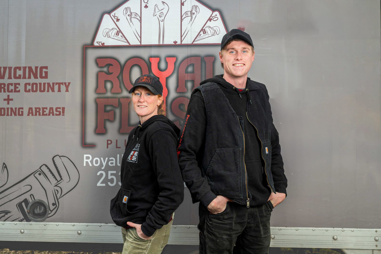 Royal Flush Plumbing founders Kendrick and Meghan Plunk