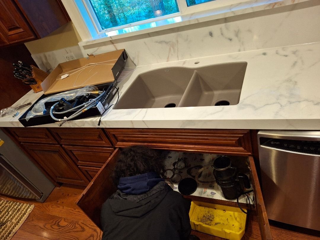 Kitchen plumbing project by Royal Flush Plumbing in the Tacoma, WA area, photo 4
